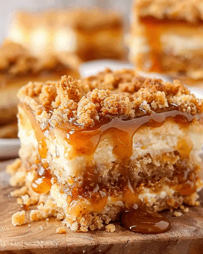 Caramel Apple Cheesecake Bars