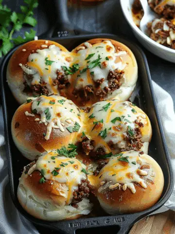 Irresistible Garlic Parmesan Cheeseburger Bombs