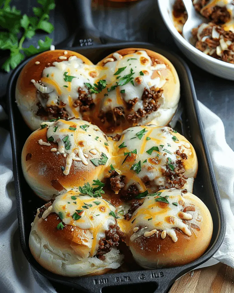 Irresistible Garlic Parmesan Cheeseburger Bombs