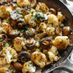 Garlic Mushrooms Cauliflower Skillet