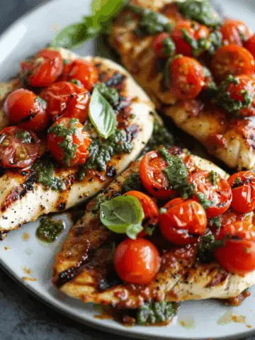 Grilled Chicken Margherita