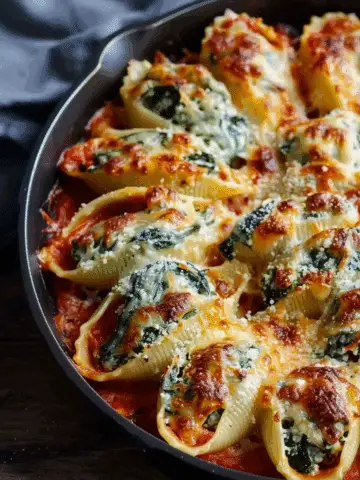 Stuffed Shells with Spinach & Ricotta