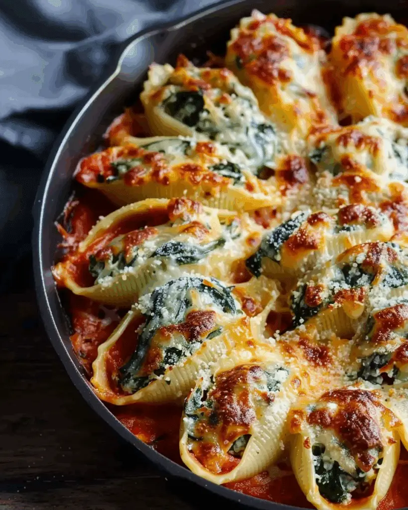Stuffed Shells with Spinach & Ricotta