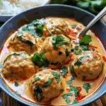 Thai Chicken Meatballs in Coconut Curry