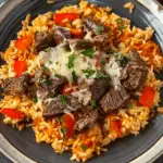 Steak Queso Rice