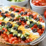 American Flag Layered Taco Dip