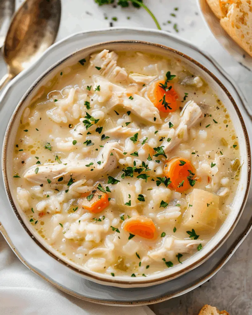 Creamy Chicken and Rice Soup