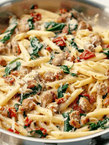 Creamy Tuscan Sausage Pasta