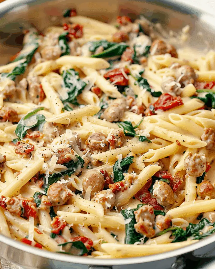Creamy Tuscan Sausage Pasta