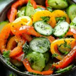Cucumber & Sweet Pepper Salad