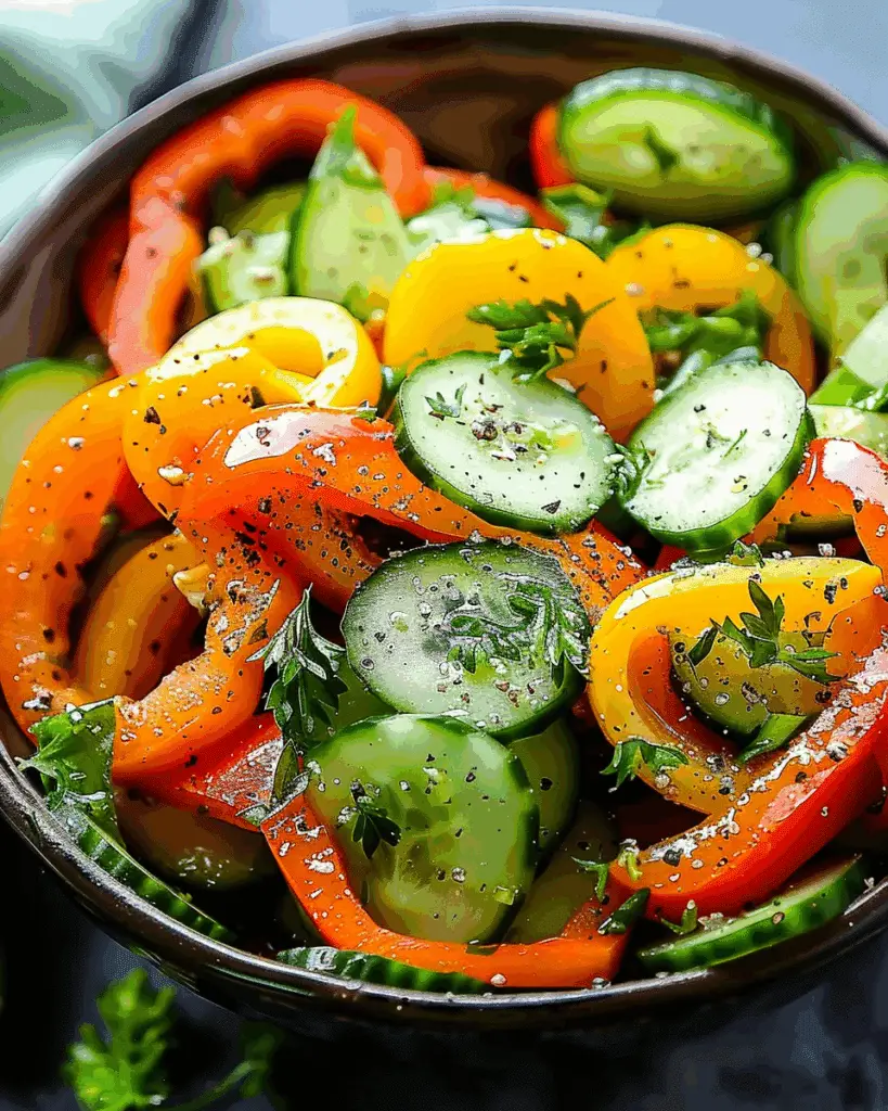 Cucumber & Sweet Pepper Salad