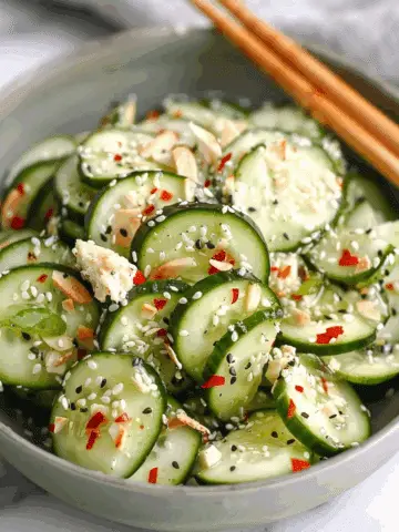 Easy California Roll Cucumber Salad
