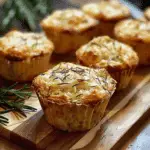 Easy Garlic Rosemary Focaccia Muffins