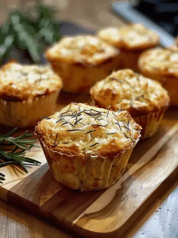 Easy Garlic Rosemary Focaccia Muffins
