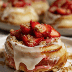 Strawberry Cheesecake Cinnabon Rolls