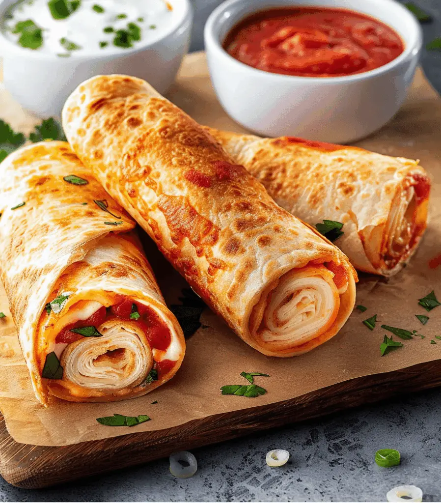 Baked Pizza Wraps