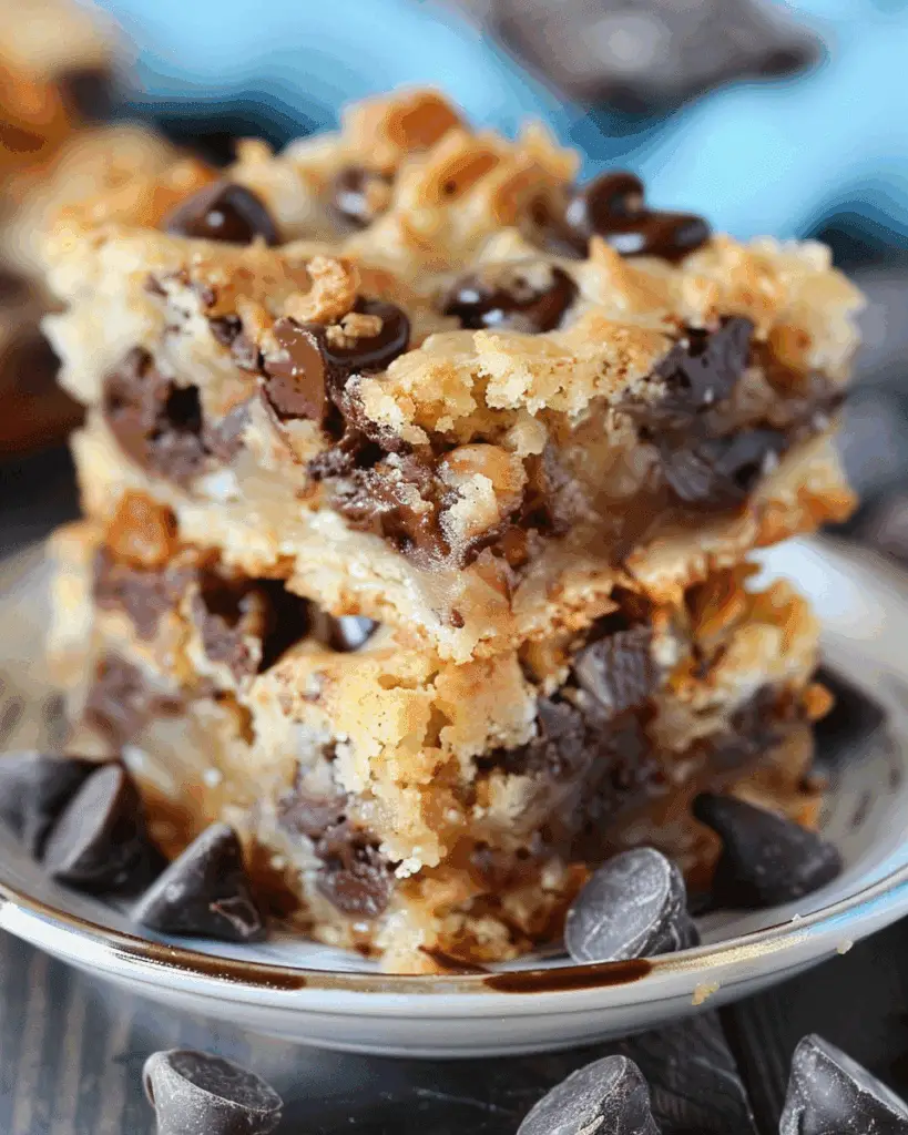 Coconut Toffee Chocolate Chip Cookie Bars