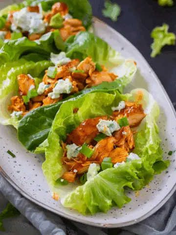 Delicious Buffalo Chicken Lettuce Wraps