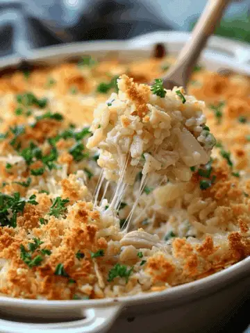 French Onion Chicken Rice Casserole