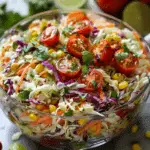 Layered Mexican Coleslaw Tomato Corn Salad