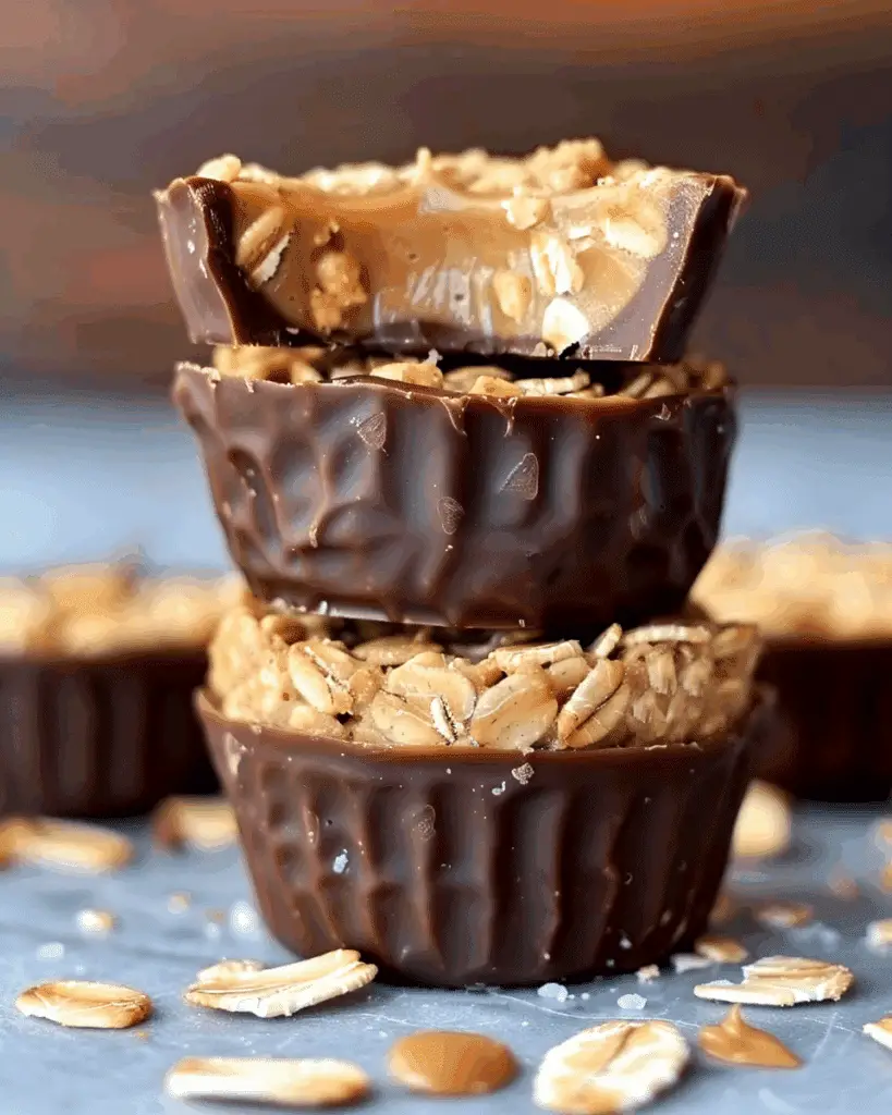 No Bake Peanut Butter Oat Cups