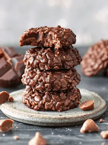 No‑Bake Chocolate Peanut Butter Cookies