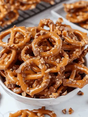 Butter Toffee Pretzels