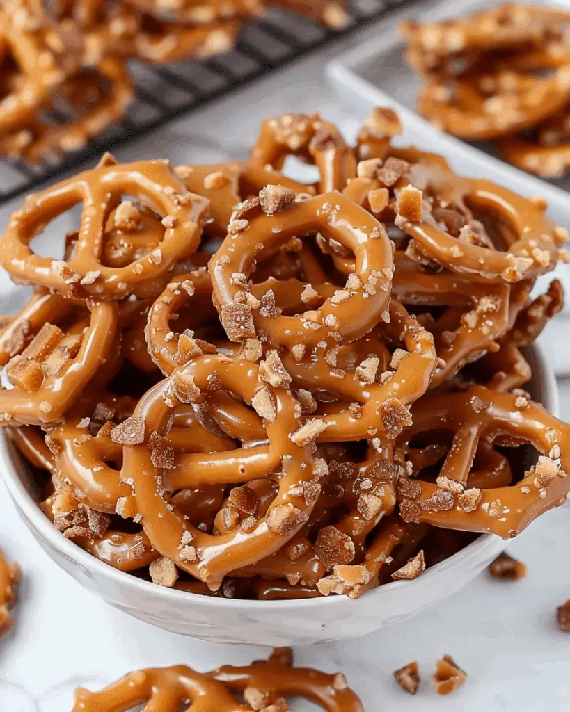 Butter Toffee Pretzels