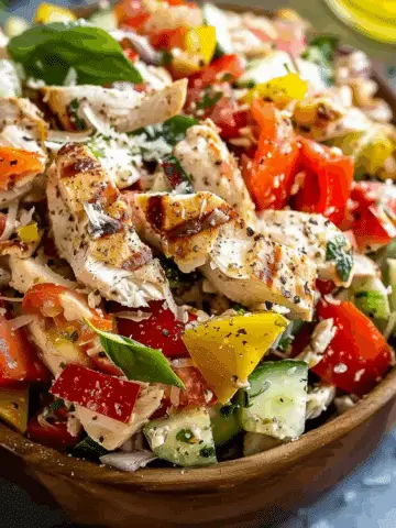 Italian-Style Chicken Grinder Salad