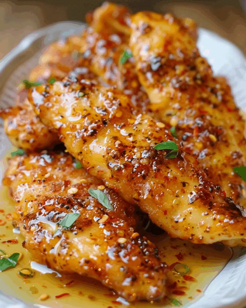 Spicy Honey Butter Garlic Chicken Tenders