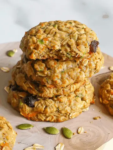 Zucchini Carrot Oatmeal Cookies