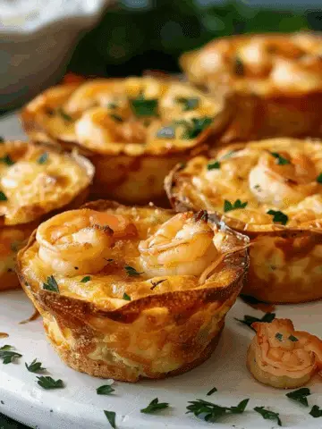 Cheddar Crab and Shrimp Mini Quiches