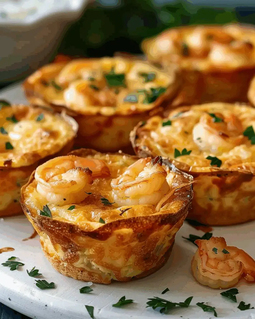 Cheddar Crab and Shrimp Mini Quiches