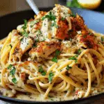 Creamy Cajun Chicken Spaghetti with Garlic Mozzarella Sauce