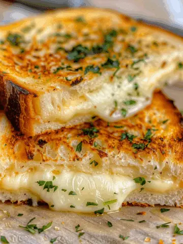 Garlic Bread Grilled Cheese