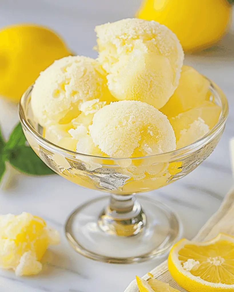 Lemon Sorbet
