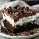 Chocolate Mint Poke Cake