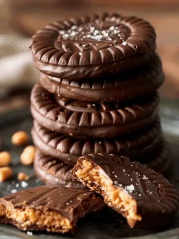 Chocolate Peanut Butter Ritz Cookies