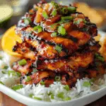 Hawaiian Huli Huli Chicken Stack