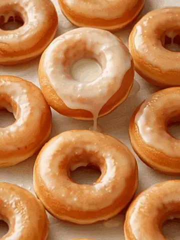 Krispy Kreme-Style Glazed Doughnuts