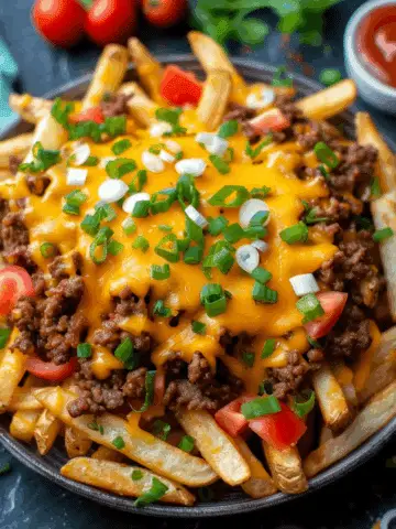 Loaded Cheese Beef Fries