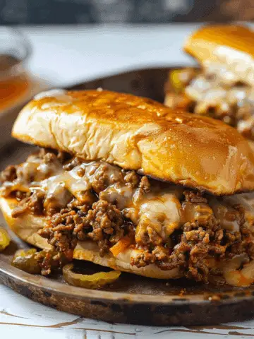 Philly Cheesesteak Sloppy Joes