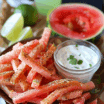 Watermelon Fries with Coconut Lime Dip