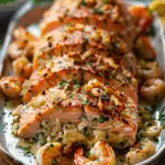 Crab & Shrimp Stuffed Salmon