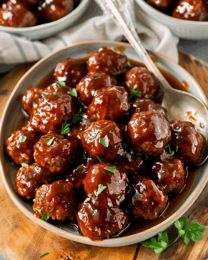 Grape Jelly Meatballs (Crockpot)