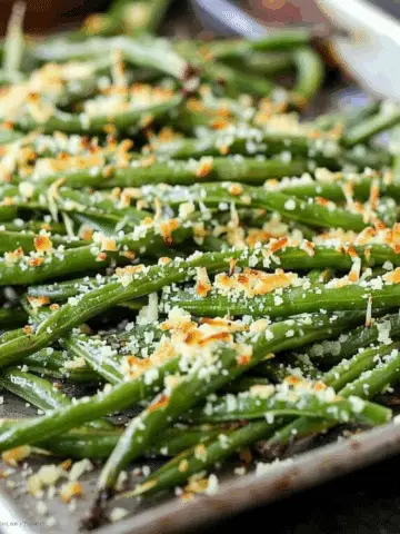 Roasted Parmesan Green Beans