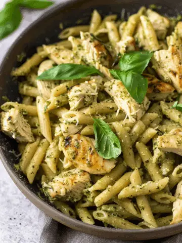 Creamy Chicken Pesto Pasta