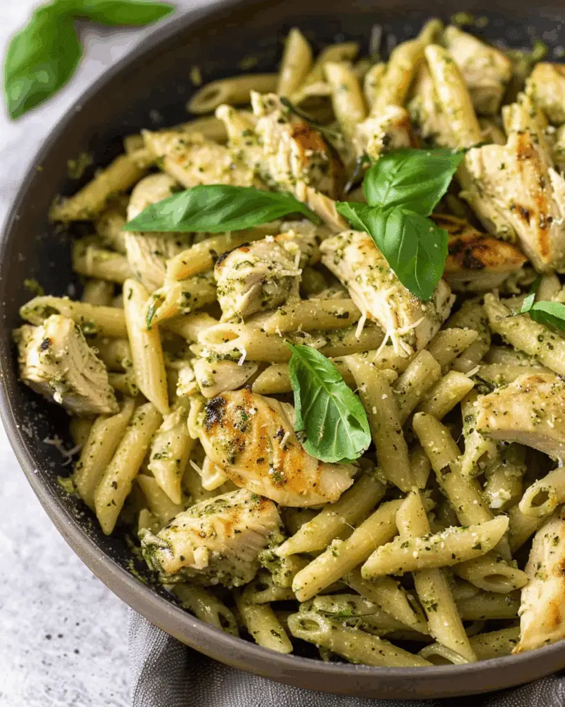 Creamy Chicken Pesto Pasta