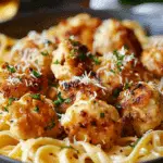 Delicious Garlic Butter Chicken Bites with Creamy Parmesan Pasta Recipe