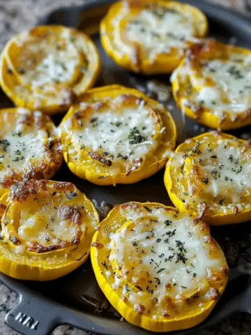 Cheesy Baked Squash Rounds
